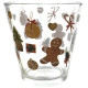 Verre 24 cl décor Noël et Mannele en Pain d'Épices