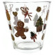 Glas 24 cl mit Weihnachtsdekor und Lebkuchenmannele