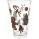 Verre 29 cl décor Noël et Mannele en Pain d'Épices