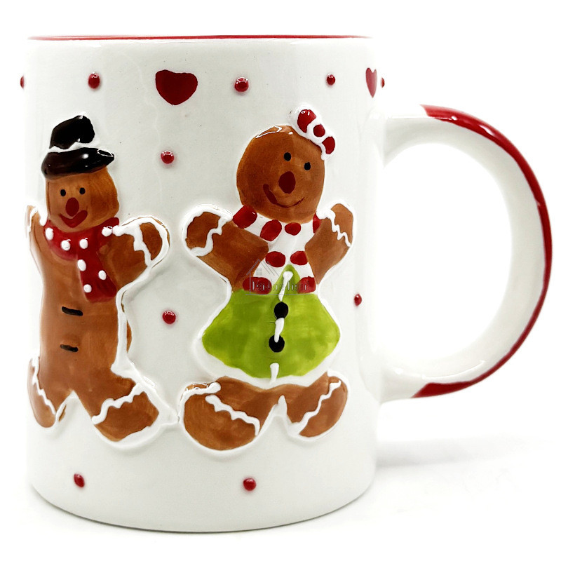 Mug à Café en Céramique décor Mannele Pain d'Épices