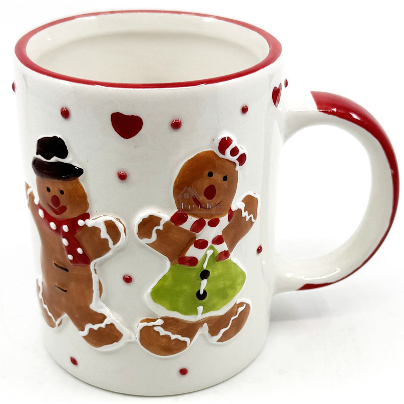 Mug à Café en Céramique décor Mannele Pain d'Épices