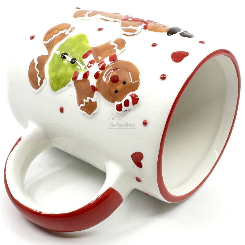 Mug à Café en Céramique décor Mannele Pain d'Épices