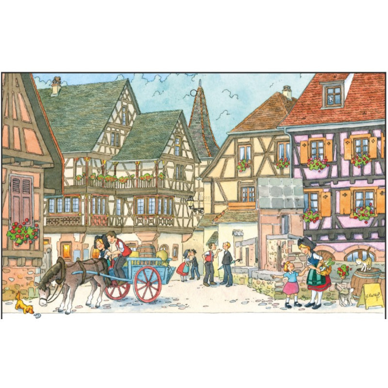 Calendrier Éphéméride L'Alsace Enchantée Ratkoff 2025