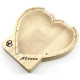 Bretzel Alsace engraved wooden heart money box