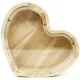 Tirelire forme Coeur en Bois Naturel