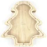 Tirelire forme Sapin en Bois Naturel