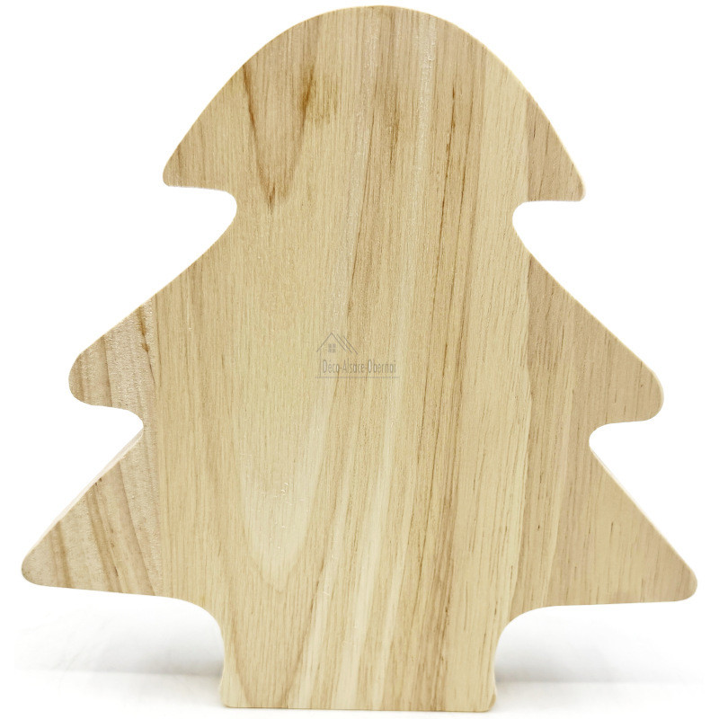 Tirelire forme Sapin en Bois Naturel