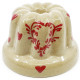 Soufflenheim Kougelhopf Mould Taupe Heart 12 cm