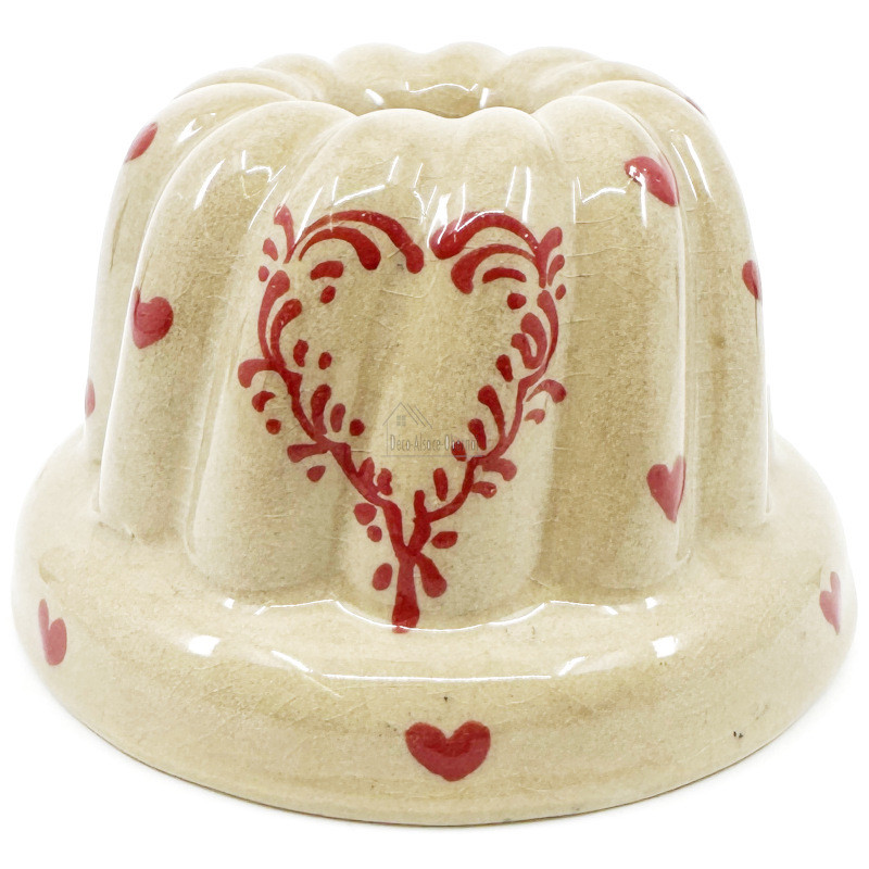 Soufflenheimer Gugelhupf-Form Taupe Herz 14 cm