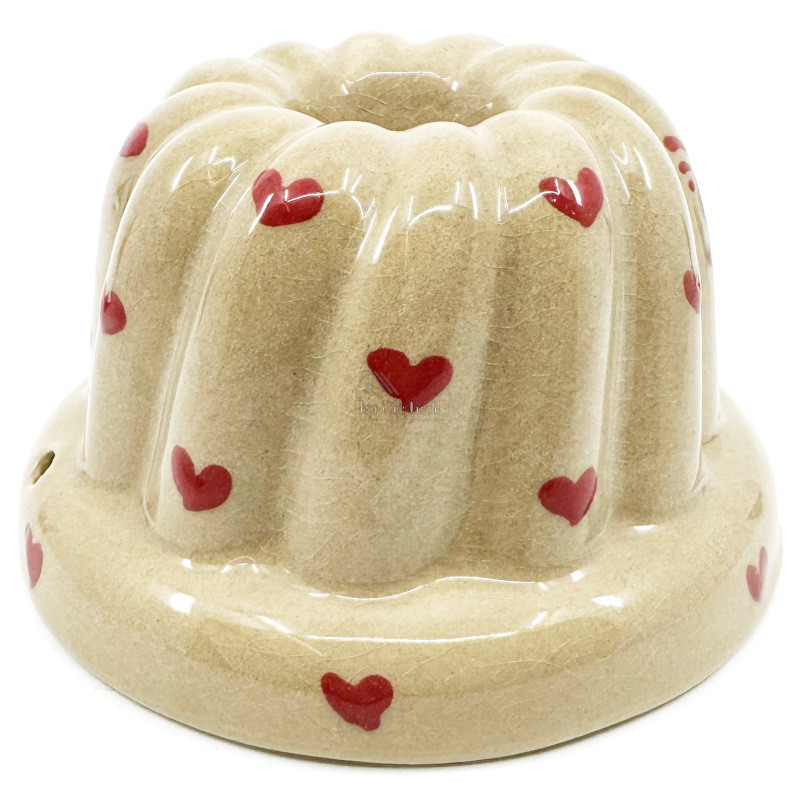 Soufflenheimer Gugelhupf-Form Taupe Herz 14 cm