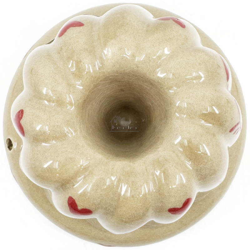 Soufflenheimer Gugelhupf-Form Taupe Herz 14 cm