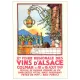 Carte Postale Hansi Affiche Foire des Vins d'Alsace 1949
