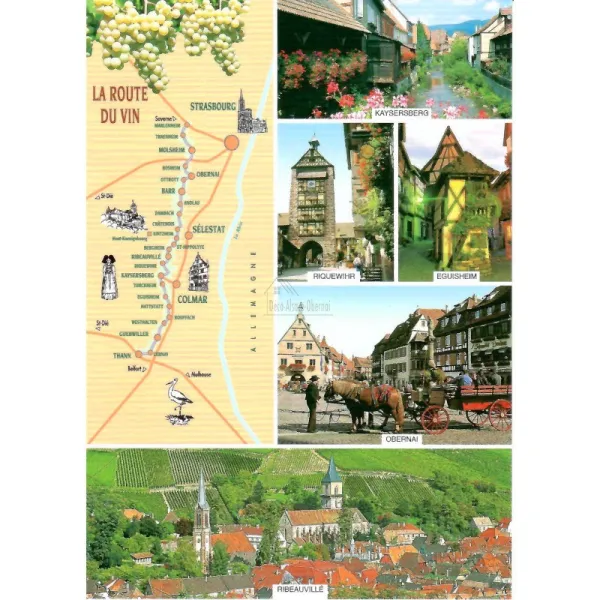 Postkarte Weinstraße Fleurie