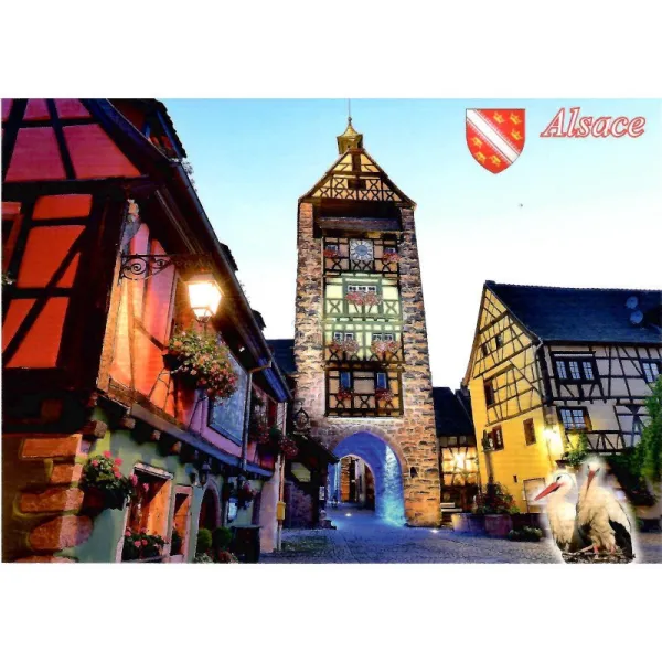 Carte Postale le Beffroi de Riquewihr