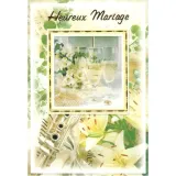 Happy Wedding Greeting Card and Envelope