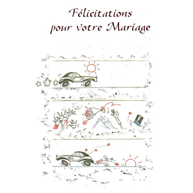 Carte Félicitations pour votre Mariage