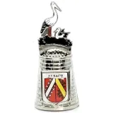 Alsace Coat of Arms Stork's Nest Metal Thimble
