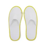 Chausson jaune salle de bain en éponge absorbante