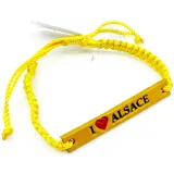 Yellow Leather Fantasy Bracelet Adjustable | Alsace Inspired