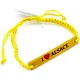 Bracelet Fantaisie Jaune en Cuir Coulissant | Inspiration Alsace