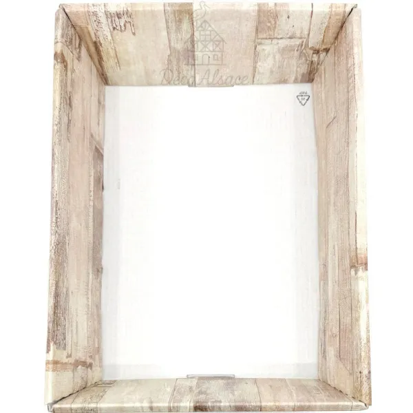 Panier vide en carton ton Bois