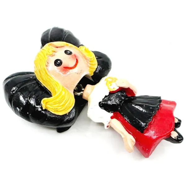 Magnet Dekorativer Elsass in Kopfbedeckungen und Gelände gelenkigen