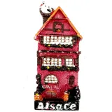 Magnet Dekorativer Gewölbe des Elsass Red