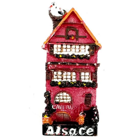 Magnet Décoratif Caveau Alsace Rouge