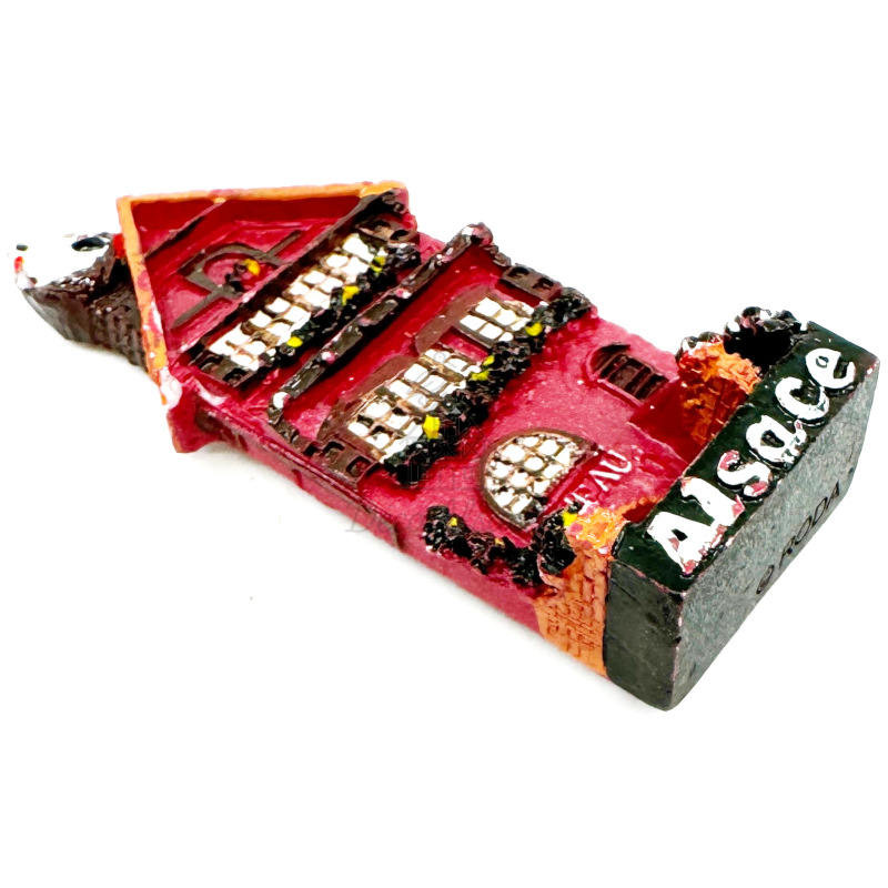 Magnet Décoratif Caveau Alsace Rouge