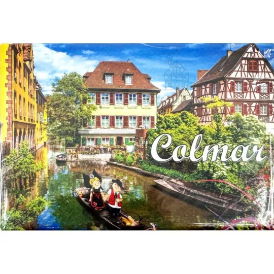 Magnet Décoratif Ballade en Barque sur La Petite Venise à Colmar