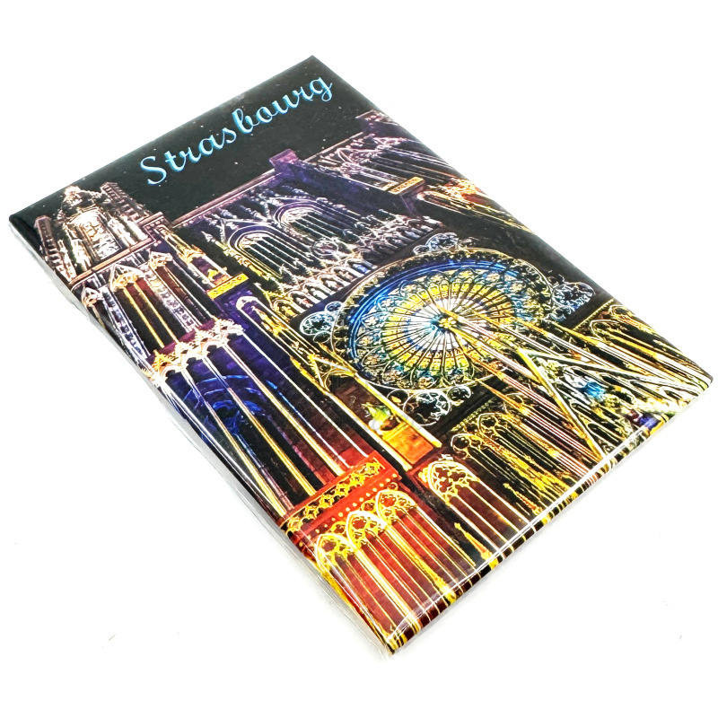 Decorative Magnet Strasbourg Cathedral illuminated