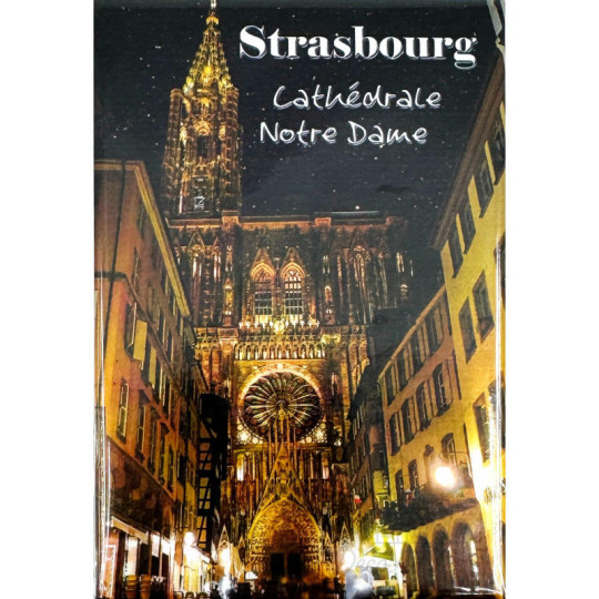 Magnet Décoratif Cathédrale Notre Dame à Strasbourg