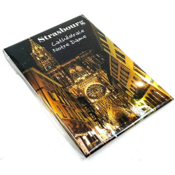 Dekorative Magnet Kathedrale Notre-Dame in Straßburg
