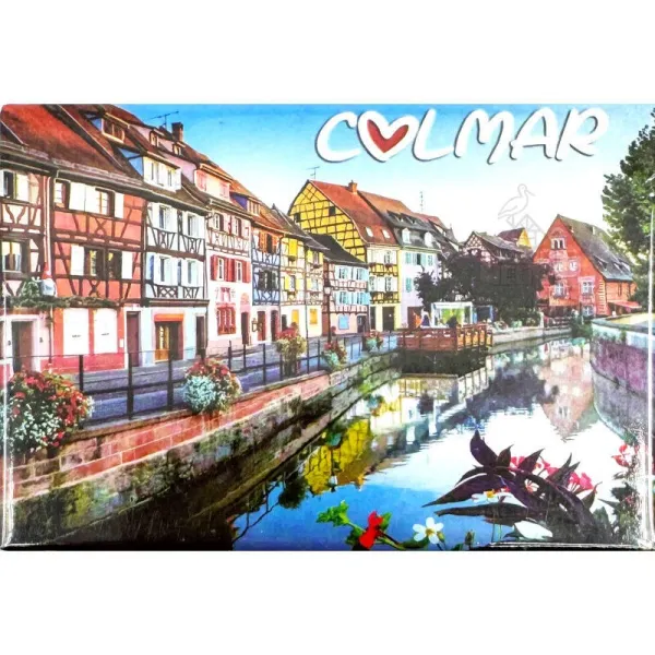 Dekorative Magnet Klein-Venedig in Colmar Touristen