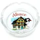 Cendrier souvenir Alsace Maison Colombages et Cigogne