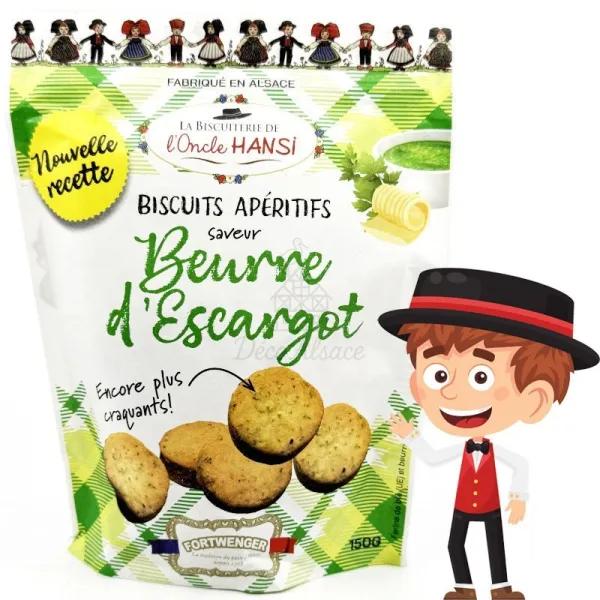 Biscuits Apéritif saveur Beurre d'Escargot