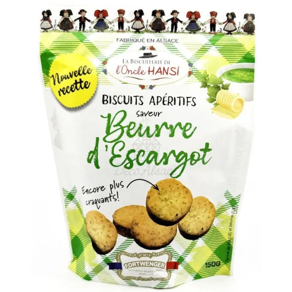Biscuits Apéritif saveur Beurre d'Escargot