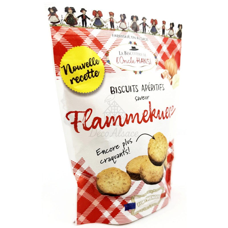 Aperitif biscuits in Onion and Bacon Tarte Flambée flavour