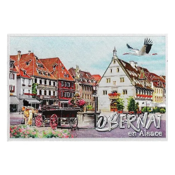 Obernai sparkling decorative magnet