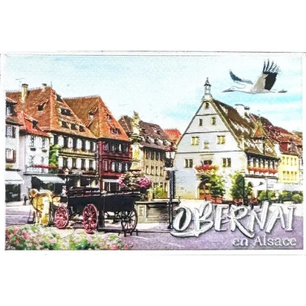 Obernai sparkling decorative magnet