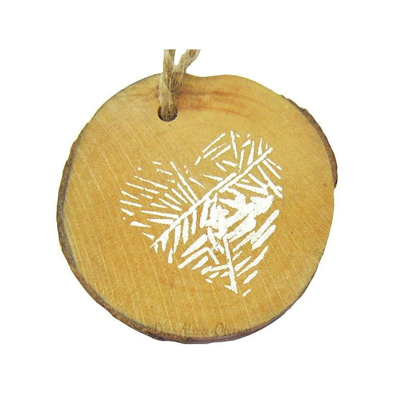 Tranche d'Arbre imprimé avec Cordelette