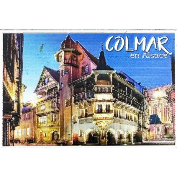 Colmar sparkling decorative magnet