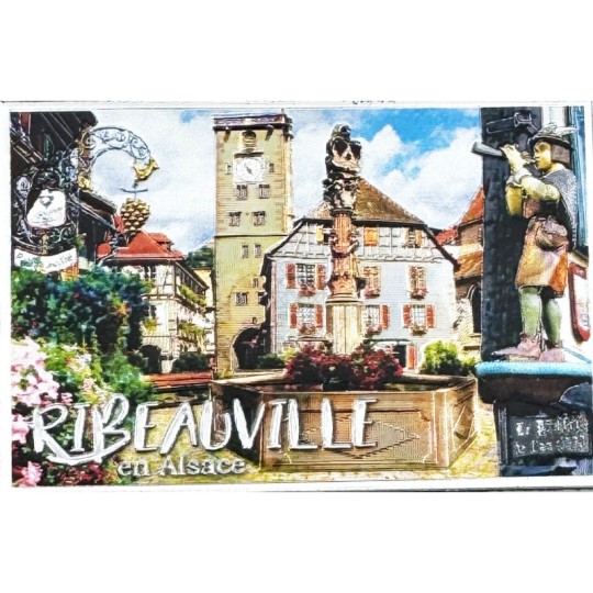 Ribeauvillé sparkling decorative magnet