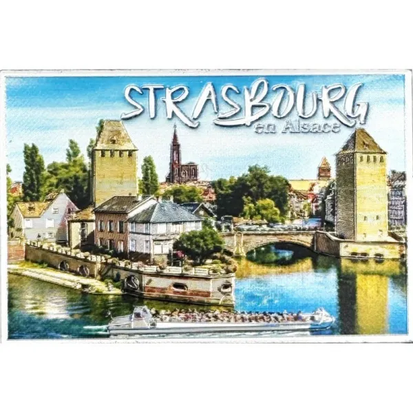 Glitzernder Ziermagnet Strasbourg