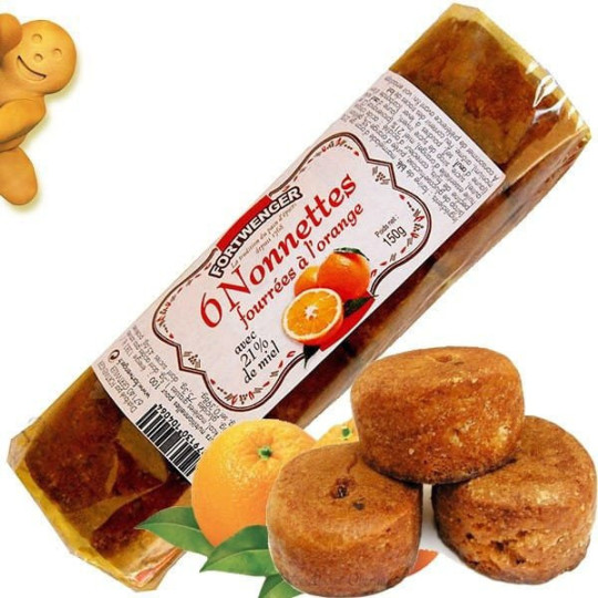 Nonnettes au Miel Fourrées à l'Orange
