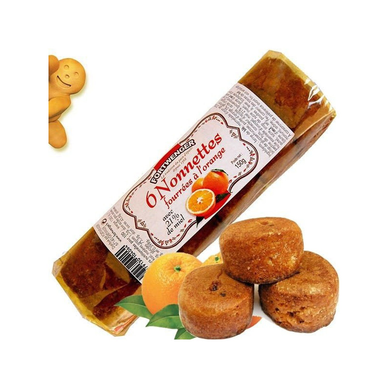 Nonnettes au Miel Fourrées à l'Orange
