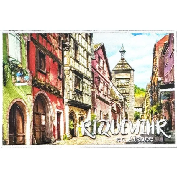 Riquewihr sparkling decorative magnet