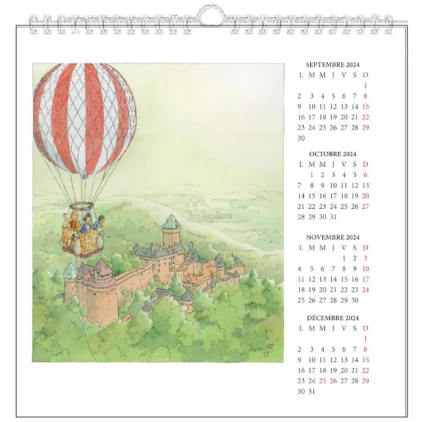 Calendrier spirale L'Alsace Enchantée Ratkoff 2025