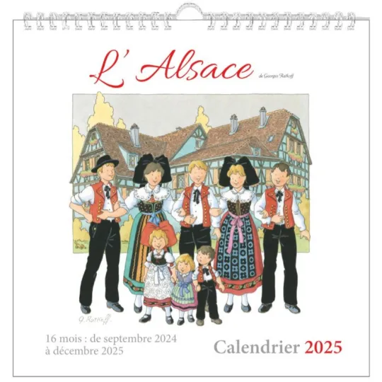 Calendrier spirale L'Alsace Enchantée Ratkoff 2025
