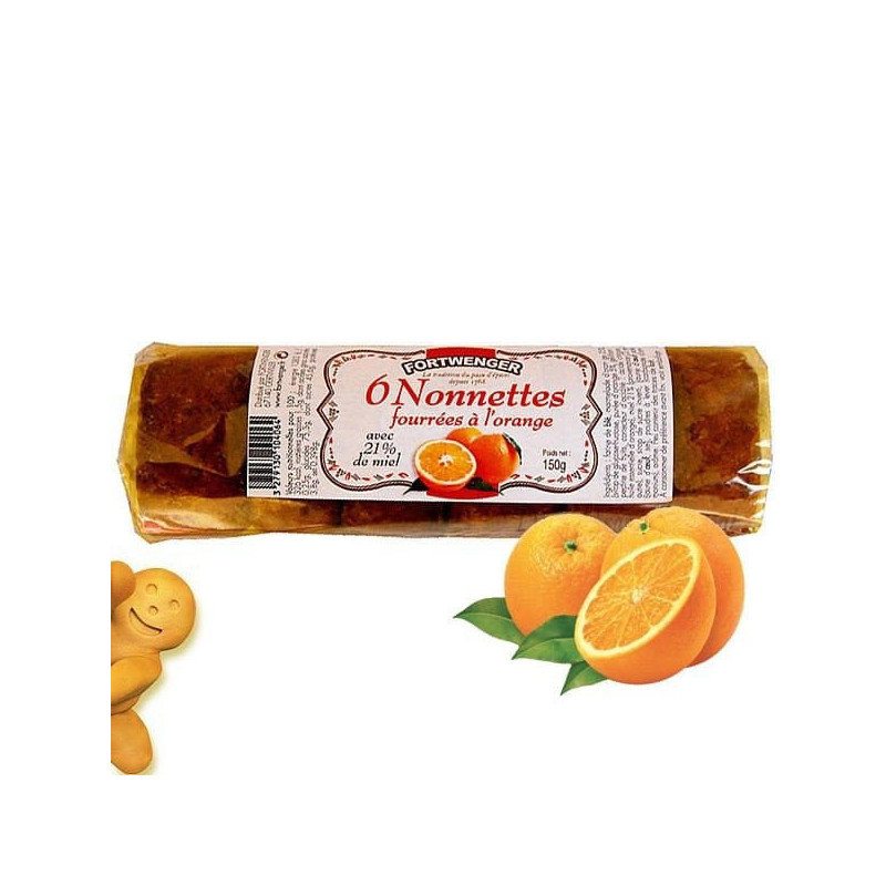 Nonnettes au Miel Fourrées à l'Orange